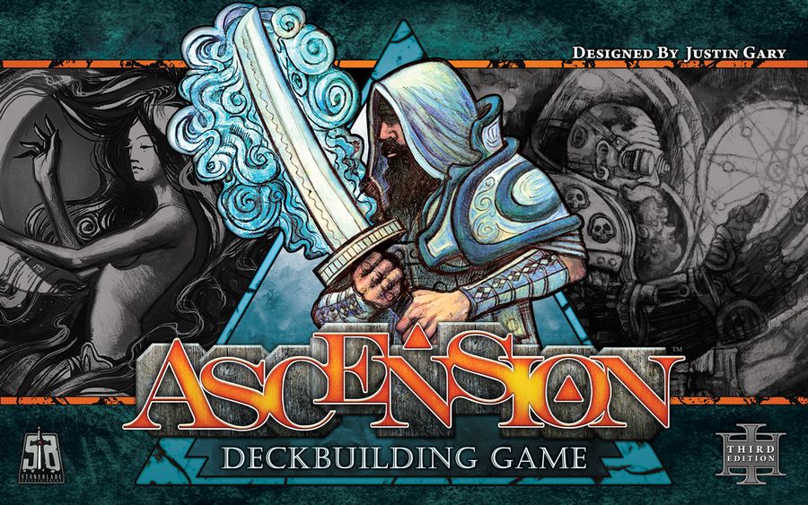 Ascension: Deckbuilding Game, Stoneblade Entertainment, 2015 — new subtitle for the third edition of what was Ascension: Chronicle of the Godslayer