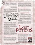 RPG Item: The Emporium of Uncanny Magic - Lost Potions