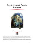 RPG Item: Adventuring Party Origins