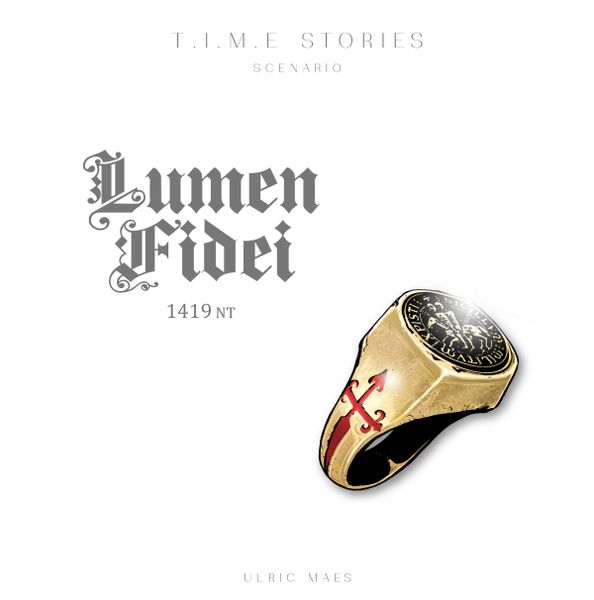 T.I.M.E Stories: Lumen Fidei, Space Cowboys, 2017 — front cover (image provided by the publisher)
