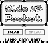 Video Game: Side Pocket