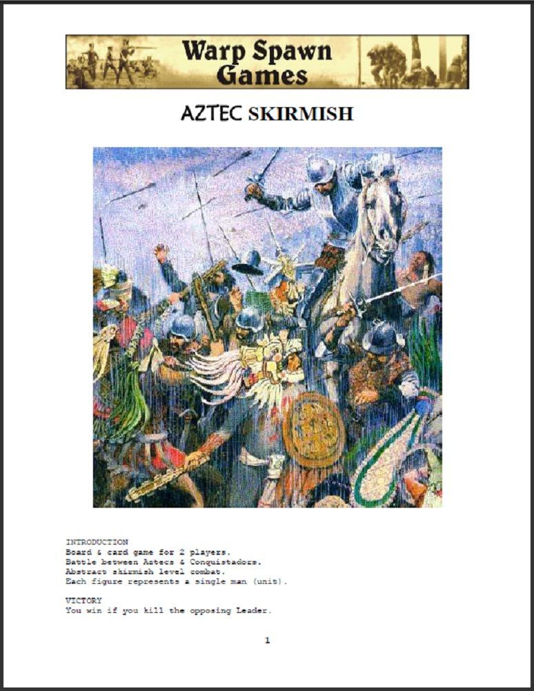 Aztec Skirmish box art