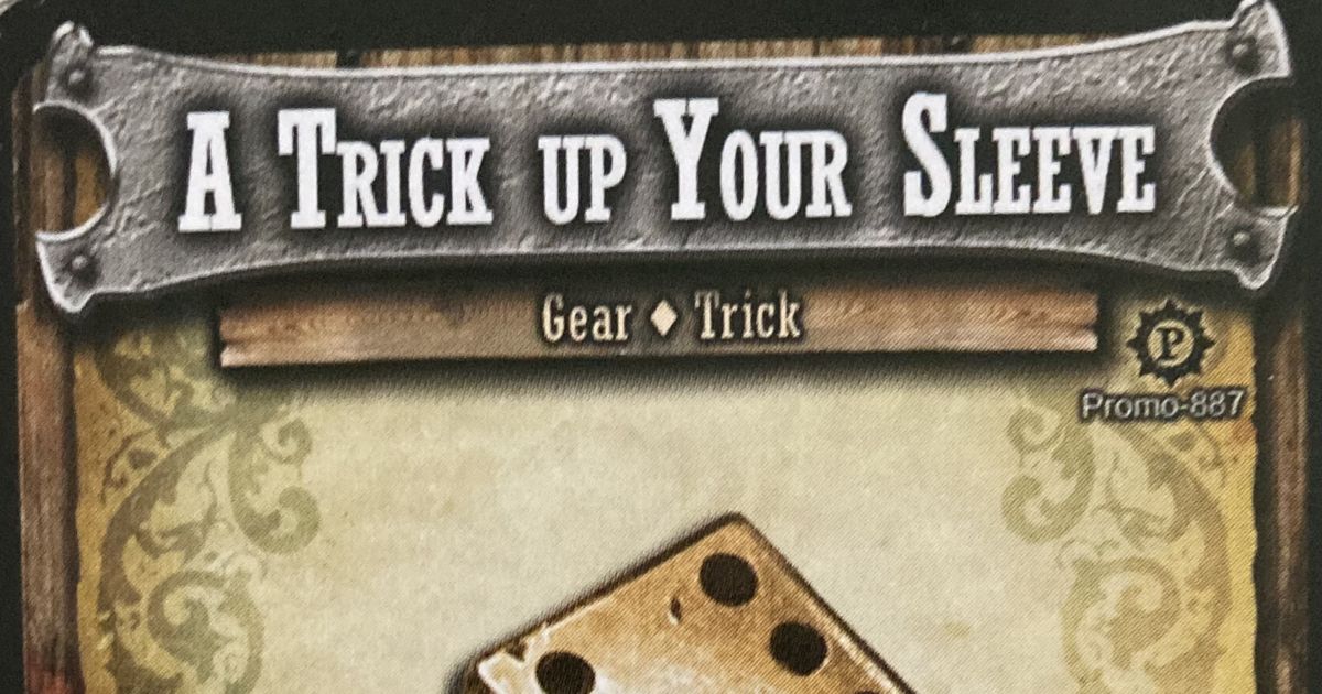 Shadows of Brimstone A Trick Up Your Sleeve Promo Card Board Game