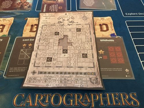 Cartographers Solo Challenge July 21 Boardgamegeek