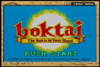 Video Game: Boktai: The Sun Is in Your Hand