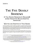RPG Item: ADAP3-4: The Five Deadly Shadows