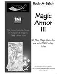 RPG Item: Buck-A-Batch: Magic Armor III