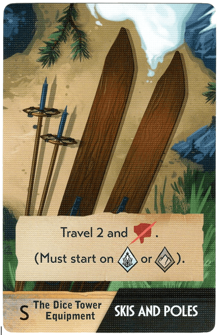 Sleeping Gods: Distant Skies – Skis and Poles Promo Card
