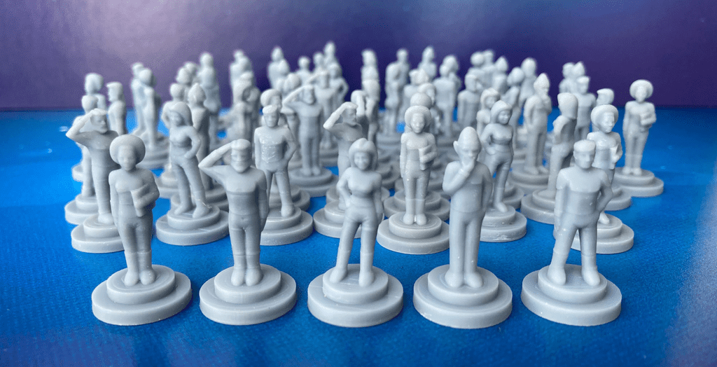 WIP 3D printed prototype miniatures