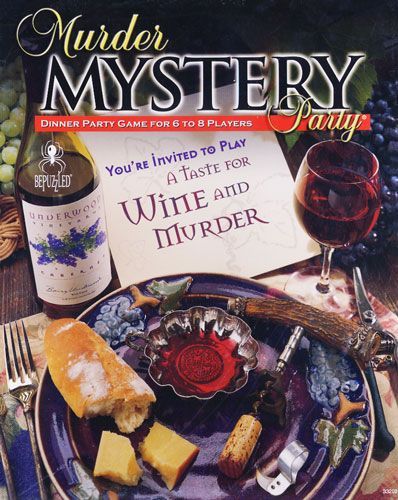 a Taste for Wine and Murder Mystery Party Game W//bonus CD University Games 2007 for sale online