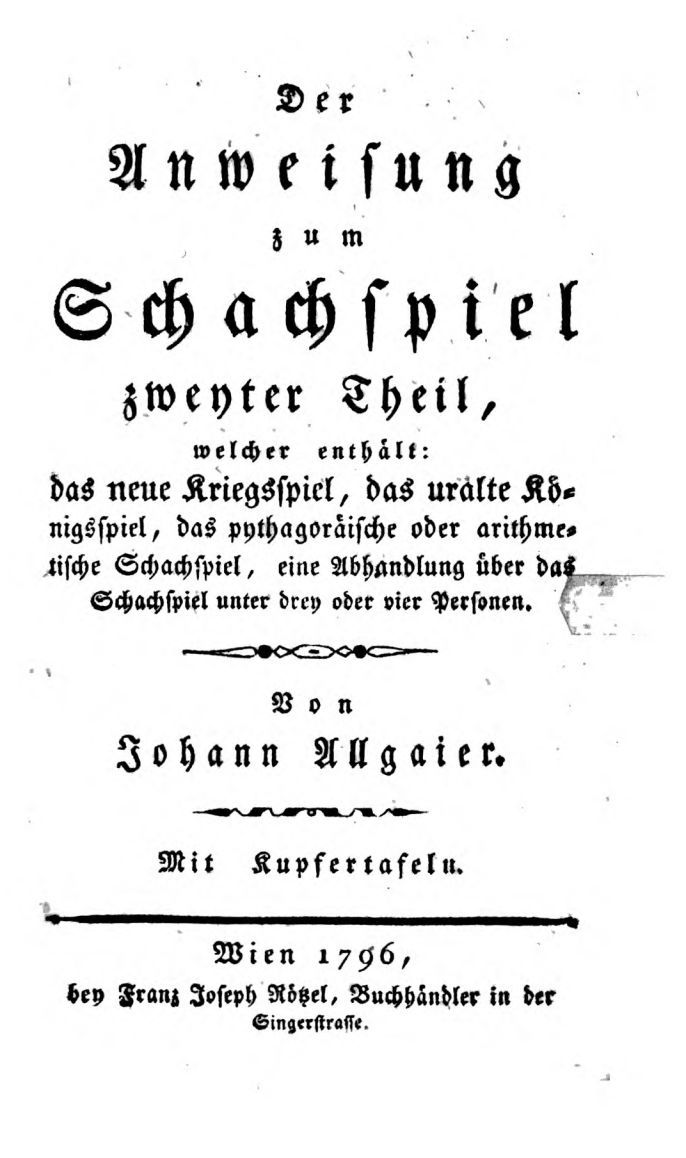 Das neue Kriegsspiel