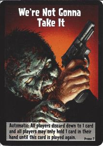 Zombies!!!: We're Not Gonna Take It Promo Card