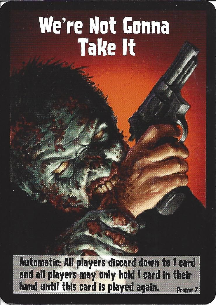 Zombies!!!: We're Not Gonna Take It Promo Card