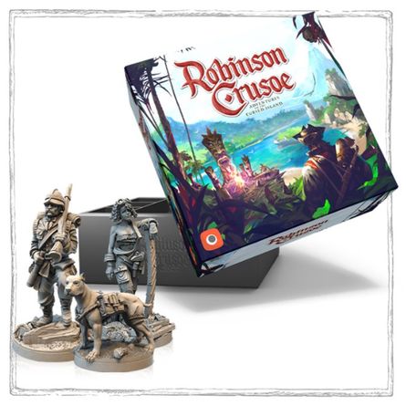 robinson crusoe card sleeves Crusoe: Adventures on the Cursed Kickstarter Board Game Island Collector's Edition All-In by Portal Games You can rest assured that your Robinson Crusoe cards will be protected from dirt Robinson Crusoe Voyage Of The