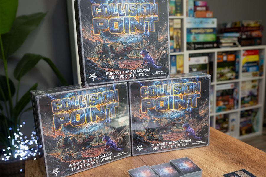 Collision Point full game spread with all components in play