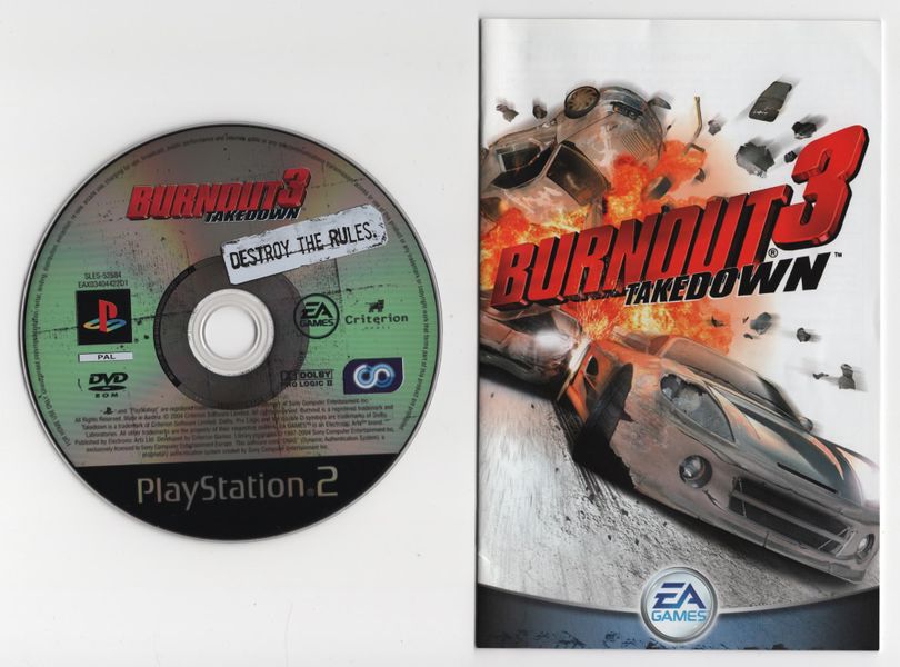 burnout 3 takedown ps2 profile name