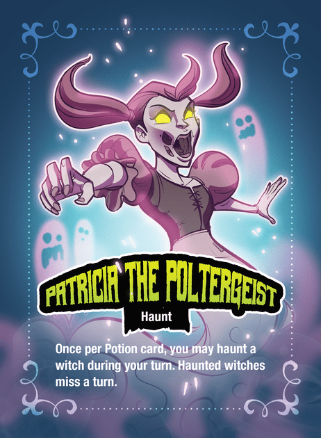 Witchful Thinking Patricia The Poltergeist Promotional Character Card Board Game BoardGameGeek