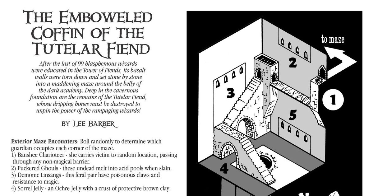 The Emboweled Coffin of the Tutelar Fiend | RPG Item | RPGGeek