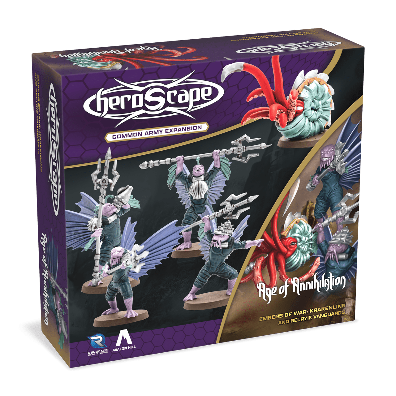 Heroscape: Gelryie Vanguards and Krakenling Common Army Expansion