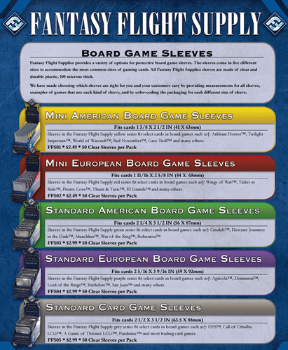 love letter card sleeve size Amazon.com: Fantasy Flight: Board Game Sleeves 50ct main image 1