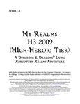 RPG Item: MYRE1-3: My Realms H3 2009 (High-Heroic Tier)