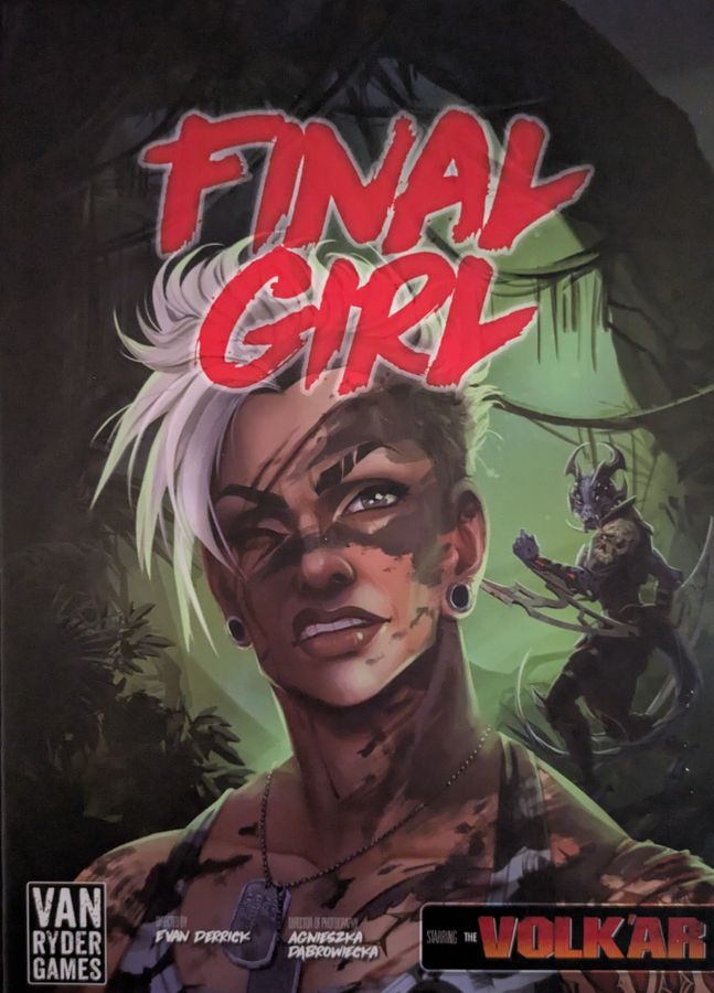 Final Girl: The Green Terror espansione solitaria ispirata a Predator - copertina ufficiale Van Ryder Games