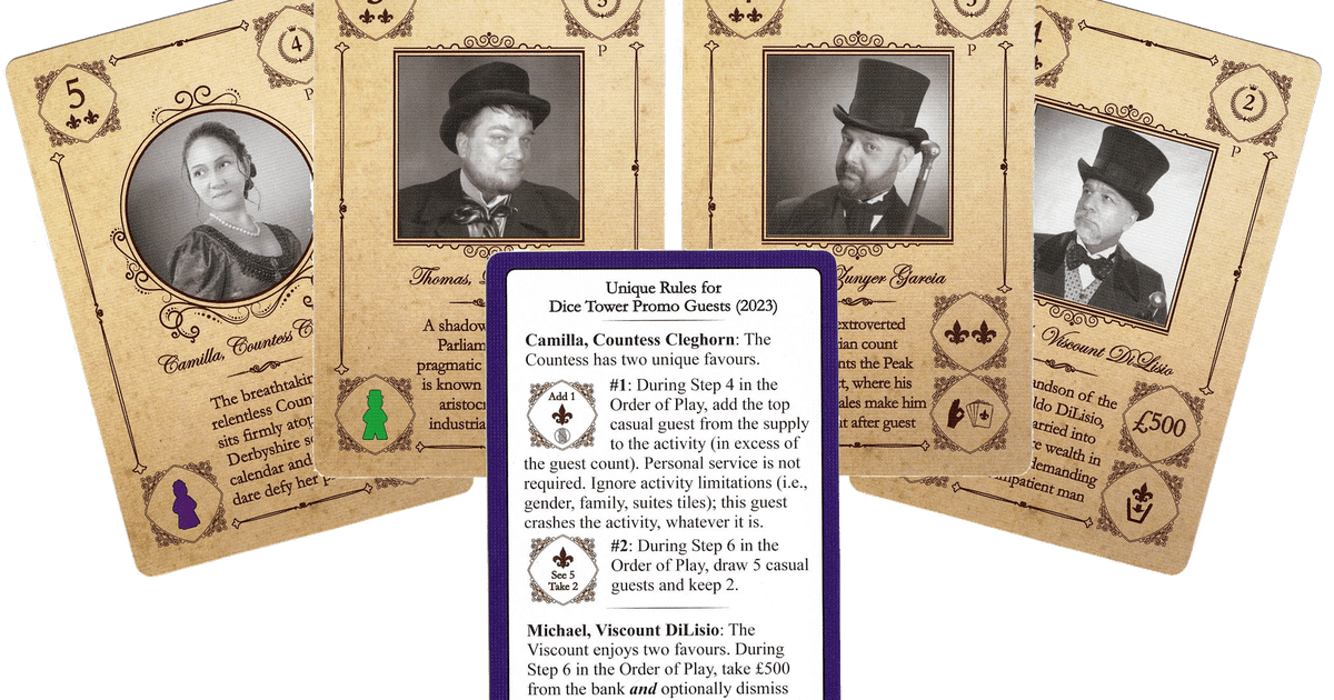 Obsession Dice Tower Promo Guests Board Game BoardGameGeek