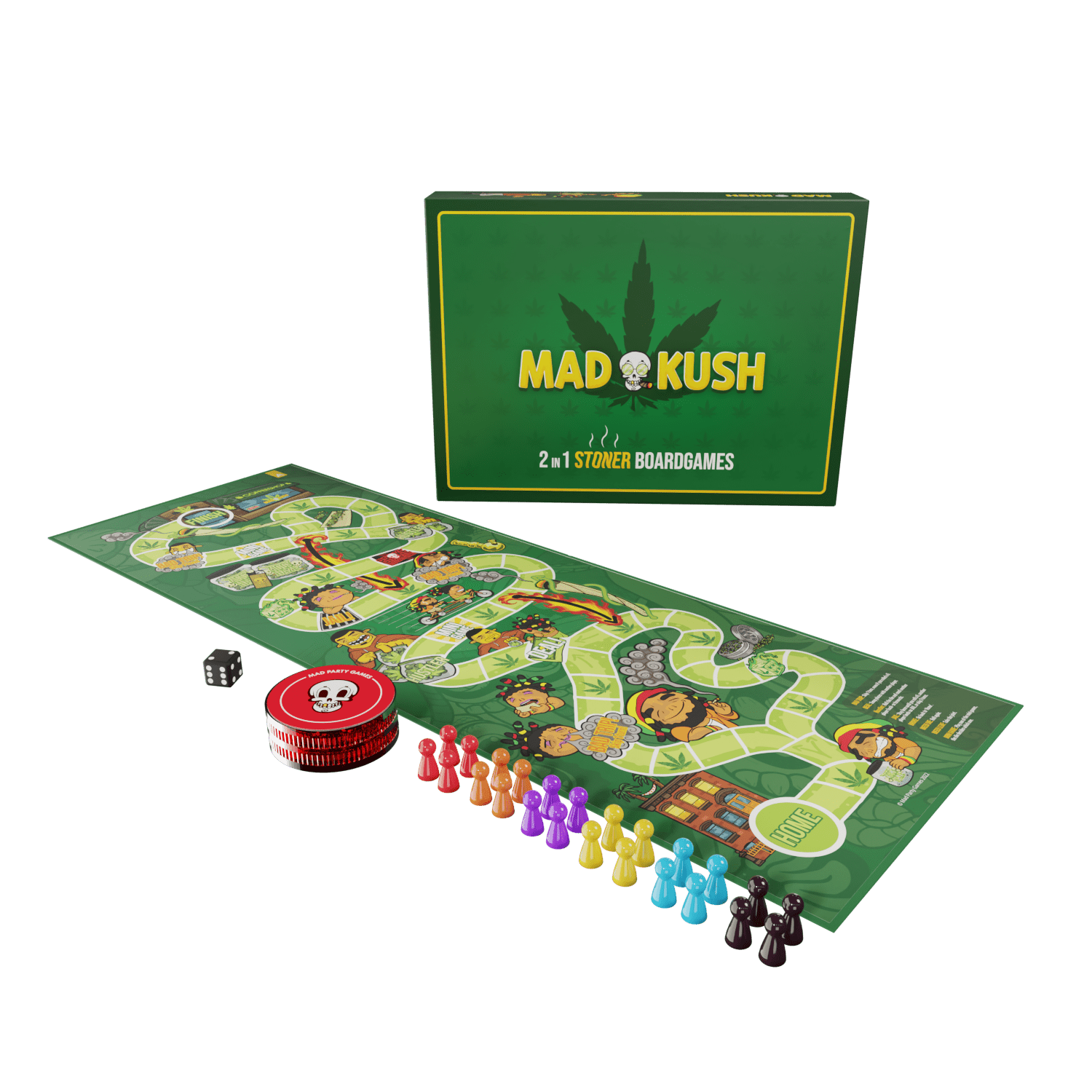 Coperta MadKush: 2 in 1 Weed Board Game