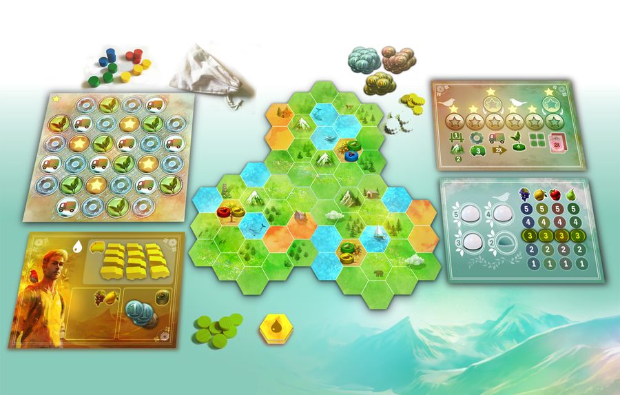 Setup of playfield for a 3P game