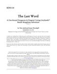 RPG Item: BDK6-04: The Last Word