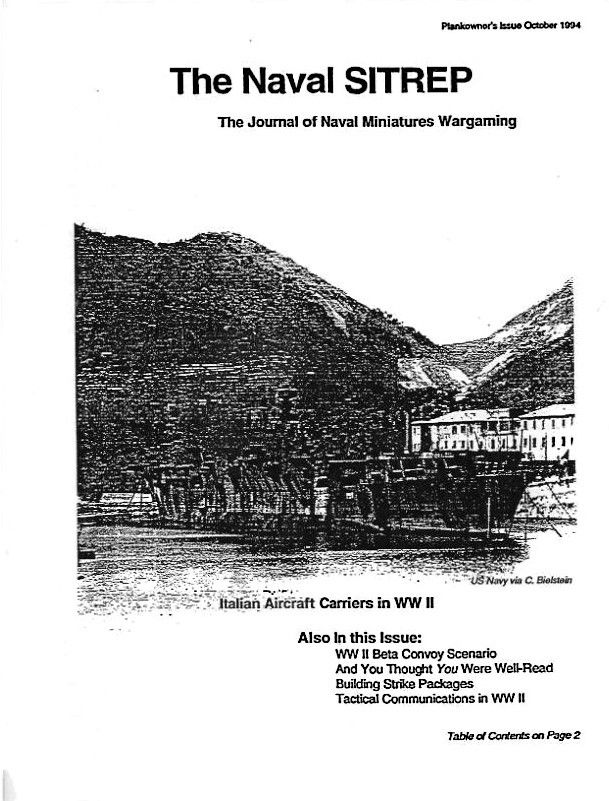 The Naval SITREP: The Journal of Naval Miniatures Wargaming #1