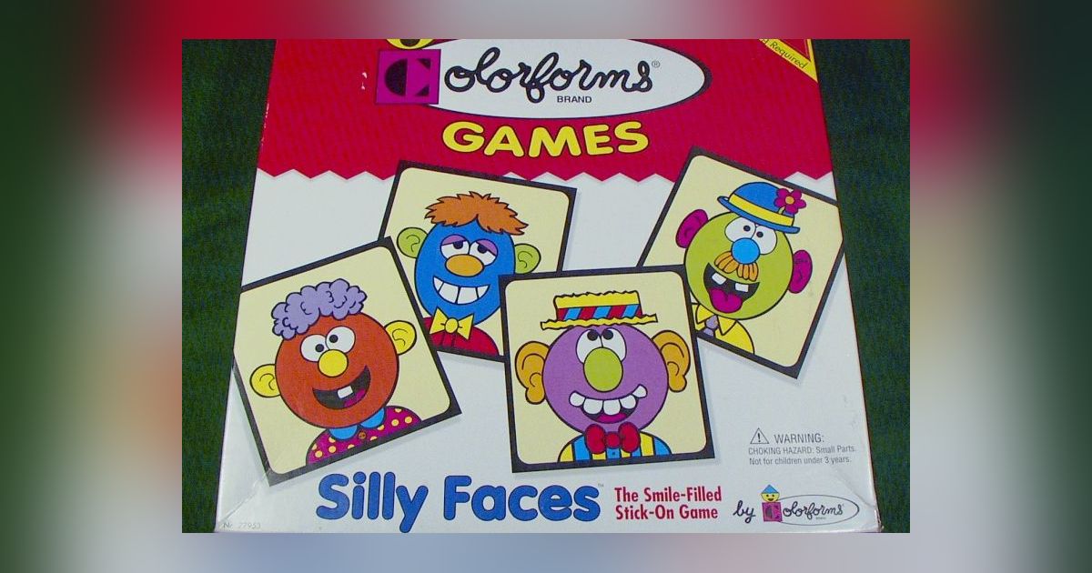 PlayMonster - Colorforms - Silly Faces Game - Family Fun with Classic  Activity - Ages 3+