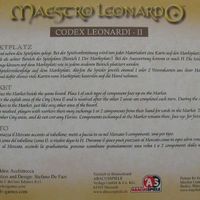 Maestro Leonardo: Codex Leonardi – II
