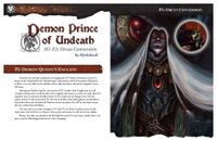 RPG Item: Demon Prince of Undead Conversion P2: Demon Queen's Enclave