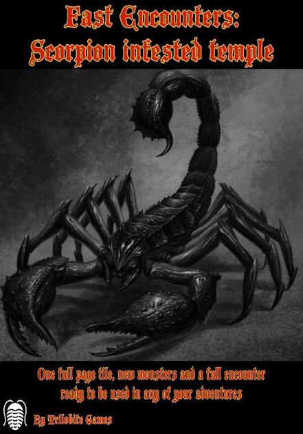 Fast Encounters: Scorpion infested temple | RPG Item | RPGGeek