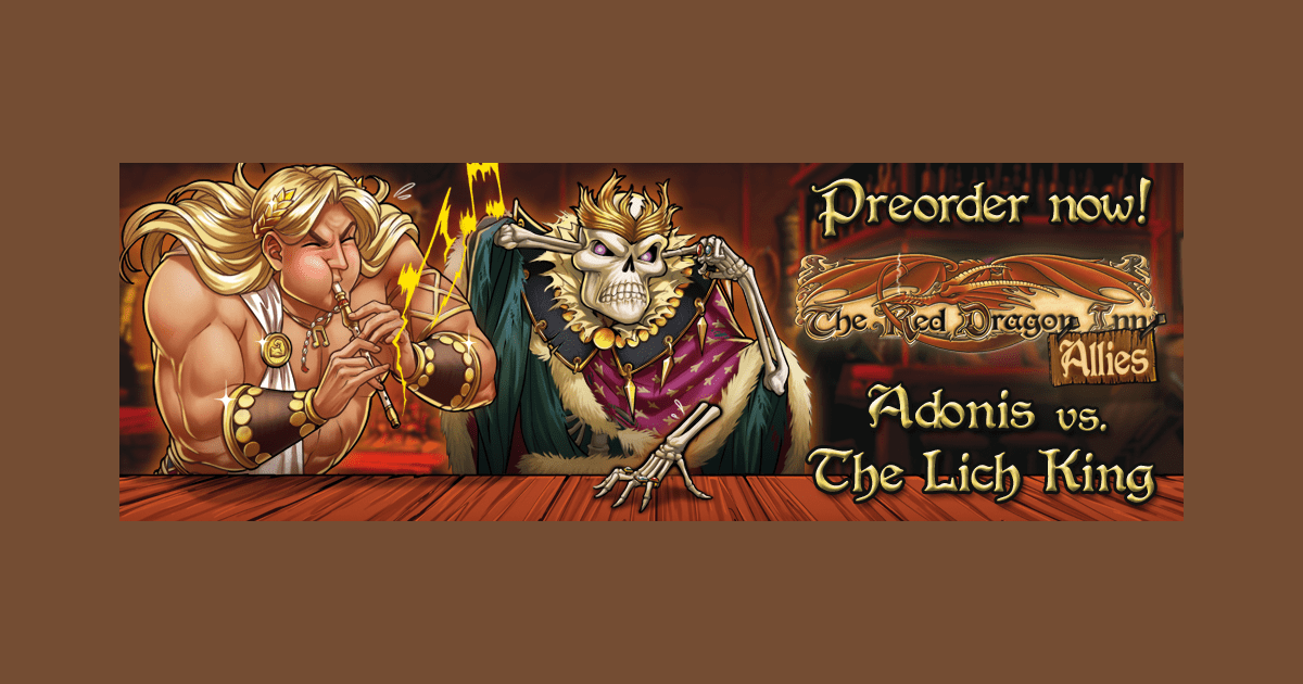 The Red Dragon Inn Allies Adonis vs. the Lich King Board Game