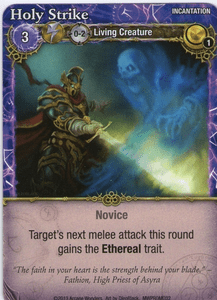Mage Wars: Holy Strike Promo Card