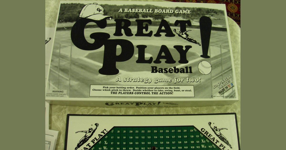 Great Play Baseball Board Game BoardGameGeek