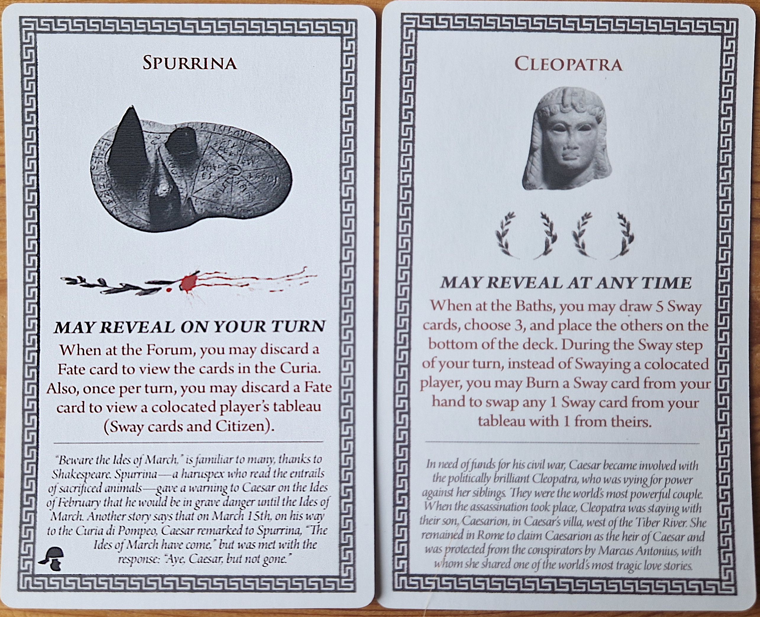 23 Knives: Spurrina and Cleopatra Promo Cards