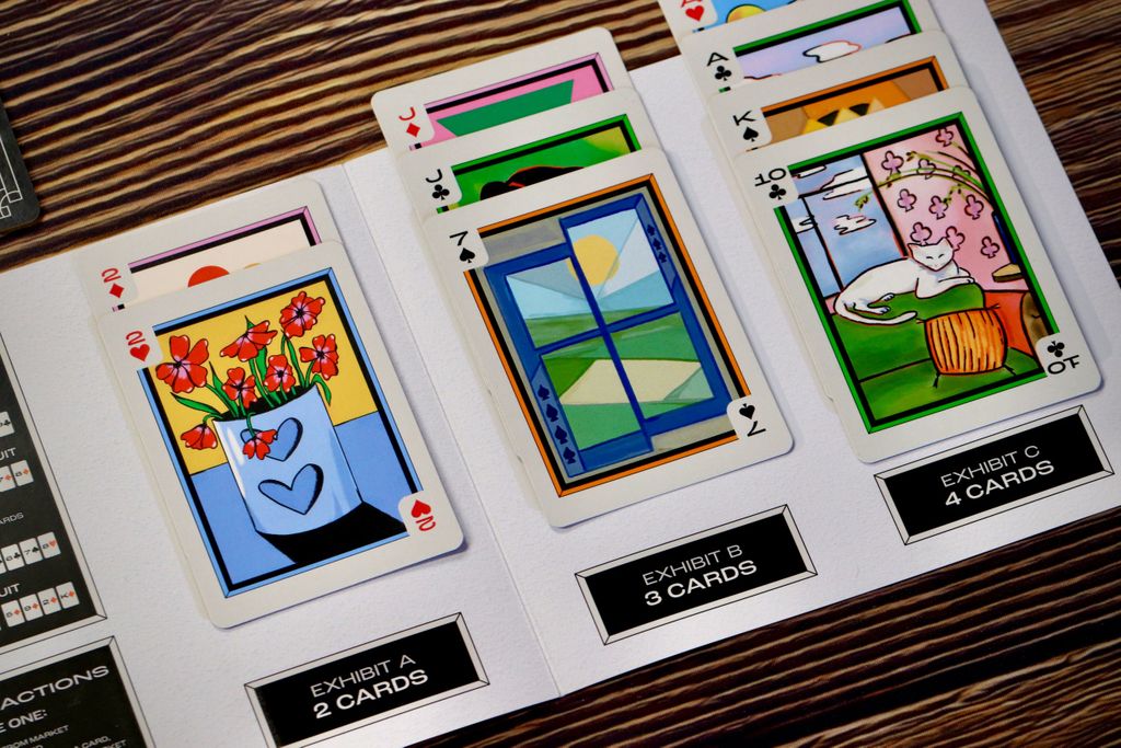 Illustration 8 de Gallery Gambit - Board Game & Designer Playing Cards