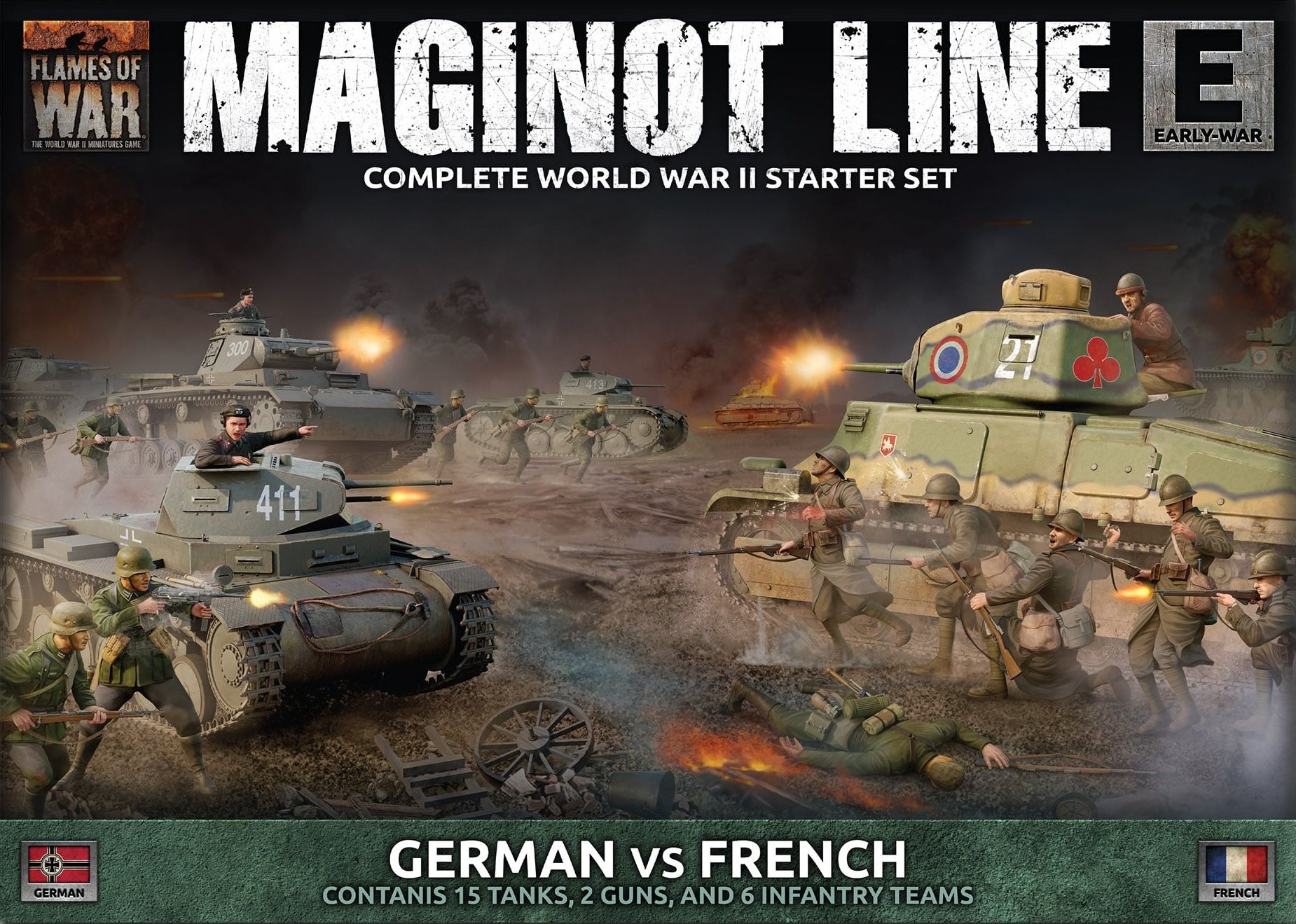 Cover art for Flames of War: Maginot Line – Complete WWII Starter Set: German vs French