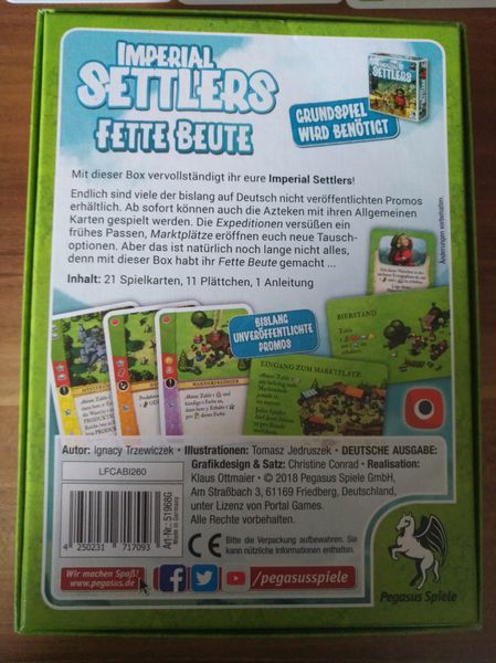 Imperial Settlers + 7 Erweiterungen (Neu (gemäss Beschreibung)) in