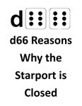 RPG Item: d66 Reasons Why the Starport is Closed