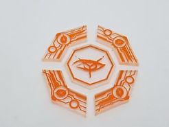 Android: Netrunner – Anarch Click Tracker Acrylic Tokens