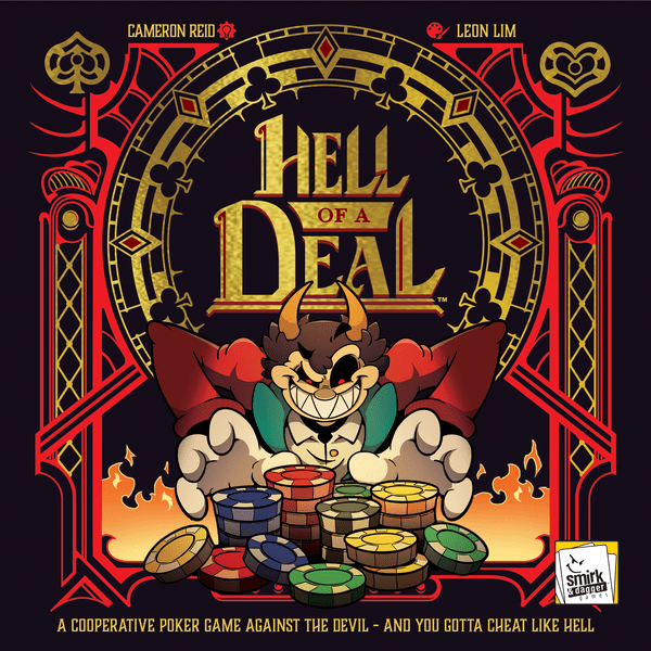 Hell of a Deal Foil Poker Decks 2-Pack - mazzi gold e red foil con dealer button Kickstarter exclusive Smirk and Dagger