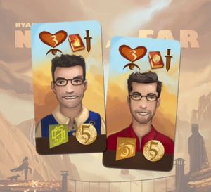 Near And Far: Rodney & Pep Watch It Played Character Tiles