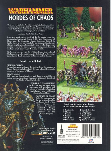 hordes of chaos warhammer