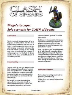 Clash of Spears: Mago's Escape