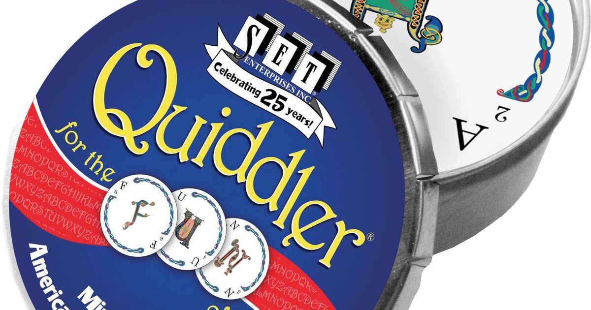 Quiddler Mini Round Board Game BoardGameGeek