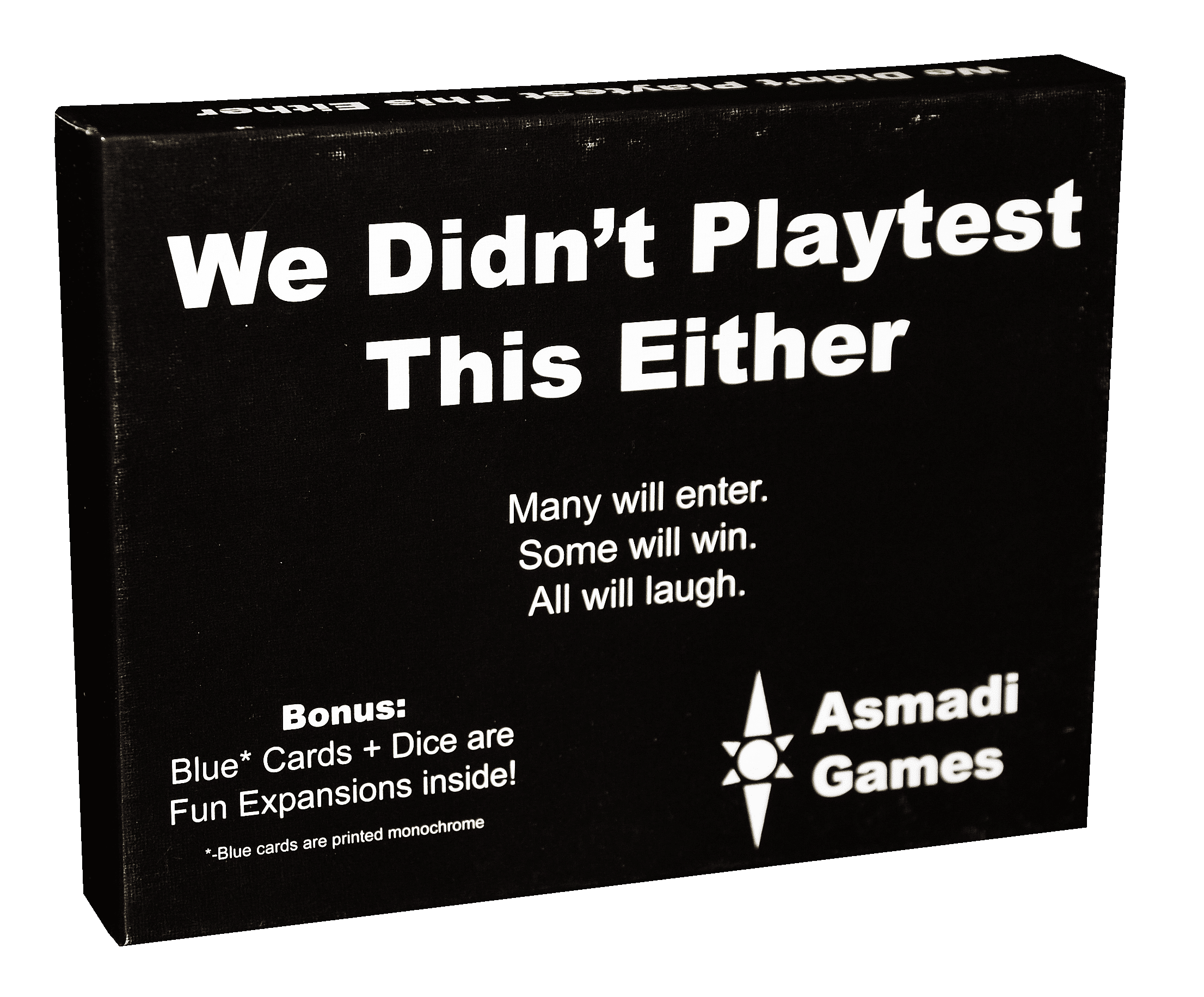 We Didn't Playtest This Either with Blue Deck and Dice Are Fun Expansions